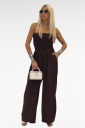 jumpsuit con fascia elasticizzata  brown
